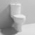 Nuie Ivo Close Coupled Toilet with Push Button Cistern - Soft Close Seat