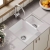 Nuie Undermount Fireclay Kitchen Sink 1.5 Bowl with Overflow 579mm L x 445mm W - White | Thumbnail Image