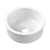 Nuie Undermount Round Kitchen Sink 1.0 Bowl with Overflow 460mm Diameter - White