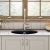 Nuie Undermount Round Kitchen Sink 1.0 Bowl with Central Waste and Overflow 460mm Diameter - Soft Black | Thumbnail Image