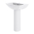 Nuie Knedlington Basin and Full Pedestal 600mm Wide - 1 Tap Hole