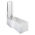Nuie Square L-Shaped Shower Bath with Front Panel and Screen 1700mm x 700mm/850mm - Left Handed