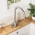 Nuie Lachen Mono Kitchen Sink Mixer Tap Dual Lever Handle - Brushed Nickel | Thumbnail Image