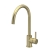 Nuie Lachen Mono Kitchen Sink Mixer Tap Single Lever Handle - Brushed Brass