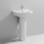 Nuie Lawton Basin and Full Pedestal 550mm Wide - 1 Tap Hole