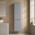 Nuie Lunar Wall Hung 2-Door Tall Unit 356mm Wide - Satin Grey | Thumbnail Image