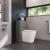 Nuie Lunar Back to Wall WC Toilet Unit 550mm Wide - Satin Green | Thumbnail Image