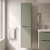 Nuie Lunar Wall Hung 2-Door Tall Unit 356mm Wide - Satin Green | Thumbnail Image