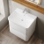 Nuie Lunar Wall Hung 2-Drawer Vanity Unit with 1TH Thin-Edged Basin 600mm Wide - Satin White | Thumbnail Image