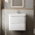 Nuie Lunar Wall Hung 2-Drawer Vanity Unit with 1TH Thin-Edged Basin 600mm Wide - Satin White | Thumbnail Image