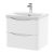 Nuie Lunar Wall Hung 2-Drawer Vanity Unit with 1TH Thin-Edged Basin 600mm Wide - Satin White | Thumbnail Image