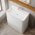 Nuie Lunar Floor Standing 2-Drawer Vanity Unit with Polymarble Basin 800mm Wide - Satin White | Thumbnail Image