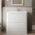 Nuie Lunar Floor Standing 2-Drawer Vanity Unit with Polymarble Basin 800mm Wide - Satin White | Thumbnail Image