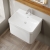 Nuie Lunar Wall Hung 1-Drawer Vanity Unit with 1TH Thin-Edged Basin 600mm Wide - Satin White | Thumbnail Image