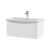 Nuie Lunar Wall Hung 1-Drawer Vanity Unit with Ceramic Basin 800mm Wide - Satin White
