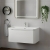 Nuie Lunar Wall Hung 1-Drawer Vanity Unit with 1TH Thin-Edged Basin 800mm Wide - Satin White