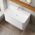 Nuie Lunar Wall Hung 1-Drawer Vanity Unit with 1TH Thin-Edged Basin 800mm Wide - Satin White | Thumbnail Image