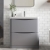 Nuie Lunar Floor Standing 2-Drawer Vanity Unit with Polymarble Basin 800mm Wide - Satin Grey | Thumbnail Image