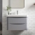 Nuie Lunar Wall Hung 2-Drawer Vanity Unit with 1TH Thin-Edged Basin 800mm Wide - Satin Grey | Thumbnail Image
