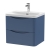 Nuie Lunar Wall Hung 2-Drawer Vanity Unit with 1TH Thin-Edged Basin 600mm Wide - Satin Blue | Thumbnail Image