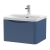 Nuie Lunar Wall Hung 1-Drawer Vanity Unit with 1TH Thin-Edged Basin 600mm Wide - Satin Blue | Thumbnail Image