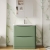 Nuie Lunar Floor Standing 2-Drawer Vanity Unit with Polymarble Basin 800mm Wide - Satin Green | Thumbnail Image