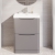 Lunar 600mm 2-Drawer Floor Standing Vanity Unit | Thumbnail Image