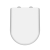 Nuie Luxury D-Shaped Thermoplastic Toilet Seat with Soft Close Hinge - White | Thumbnail Image
