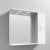 Nuie Mayford Mirrored Bathroom Cabinet 750mm H x 850mm W White - Right Handed