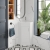 Nuie Mayford Floor Standing Corner 1-Door Vanity Unit with Basin 550mm Wide - Gloss White