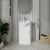 Nuie Mayford Floor Standing 1-Door Vanity Unit with Round Basin 450mm Wide - White