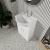 Nuie Mayford Floor Standing 2-Door Vanity Unit with Round Basin 550mm Wide - White