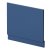 Nuie Blocks Straight Bath End Panel and Plinth 560mm H x 680mm W - Satin Blue