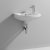 Nuie Melbourne Wall Hung Cloakroom Basin 350mm Wide - 1 Tap Hole