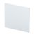 Nuie Blocks Square Shower Bath End Panel 540mm H x 680mm W - Satin White