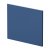 Nuie Blocks Square Shower Bath End Panel 540mm H x 680mm W - Satin Blue