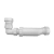 Nuie In-line One Way Waste Trap For Furniture Basins - White