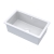 Nuie Undermount Fireclay Kitchen Sink 1.0 Bowl with Overflow 763mm L x 457mm W - White