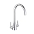 Nuie Nila Kitchen Sink Mixer Tap Dual Lever Handle - Chrome | Thumbnail Image