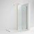 Nuie Outer Frame Brushed Brass 1850mm Wet Room Glass Shower Screen