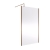 Nuie Outer Framed Brushed Bronze Wetroom Screen with Support Bar 1200mm W x 1850mm H - 8mm Glass | Thumbnail Image