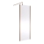 Nuie Outer Framed Brushed Bronze Wetroom Screen with Support Bar 760mm W x 1850mm H - 8mm Glass | Thumbnail Image