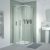 Nuie Pacific Corner Entry Shower Enclosure (Rounded Handle) - 6mm Glass