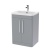 Nuie Parade Floor Standing 2-Door Vanity Unit with 1TH Thin-Edged Basin 600mm Wide - Satin Grey | Thumbnail Image