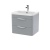 Nuie Parade Wall Hung 2-Drawer Vanity Unit with 1TH Thin-Edged Basin 600mm Wide - Satin Grey | Thumbnail Image