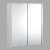 Nuie Parade 2-Door Mirrored Cabinet 600mm Wide - Gloss Grey Mist