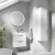 Nuie Parade Tall Wall Mounted Cupboard Unit 350mm Wide - Gloss White | Thumbnail Image