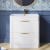 Nuie Parade Floor Standing 2-Drawer Vanity Unit with Ceramic Basin 800mm Wide - White Gloss | Thumbnail Image