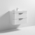 Nuie Parade Wall Hung 2-Drawer Vanity Unit with Ceramic Basin 800mm Wide - White Gloss