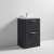 Nuie Parade Floor Standing 2-Drawer Vanity Unit with Polymarble Basin 600mm Wide - Satin Anthracite